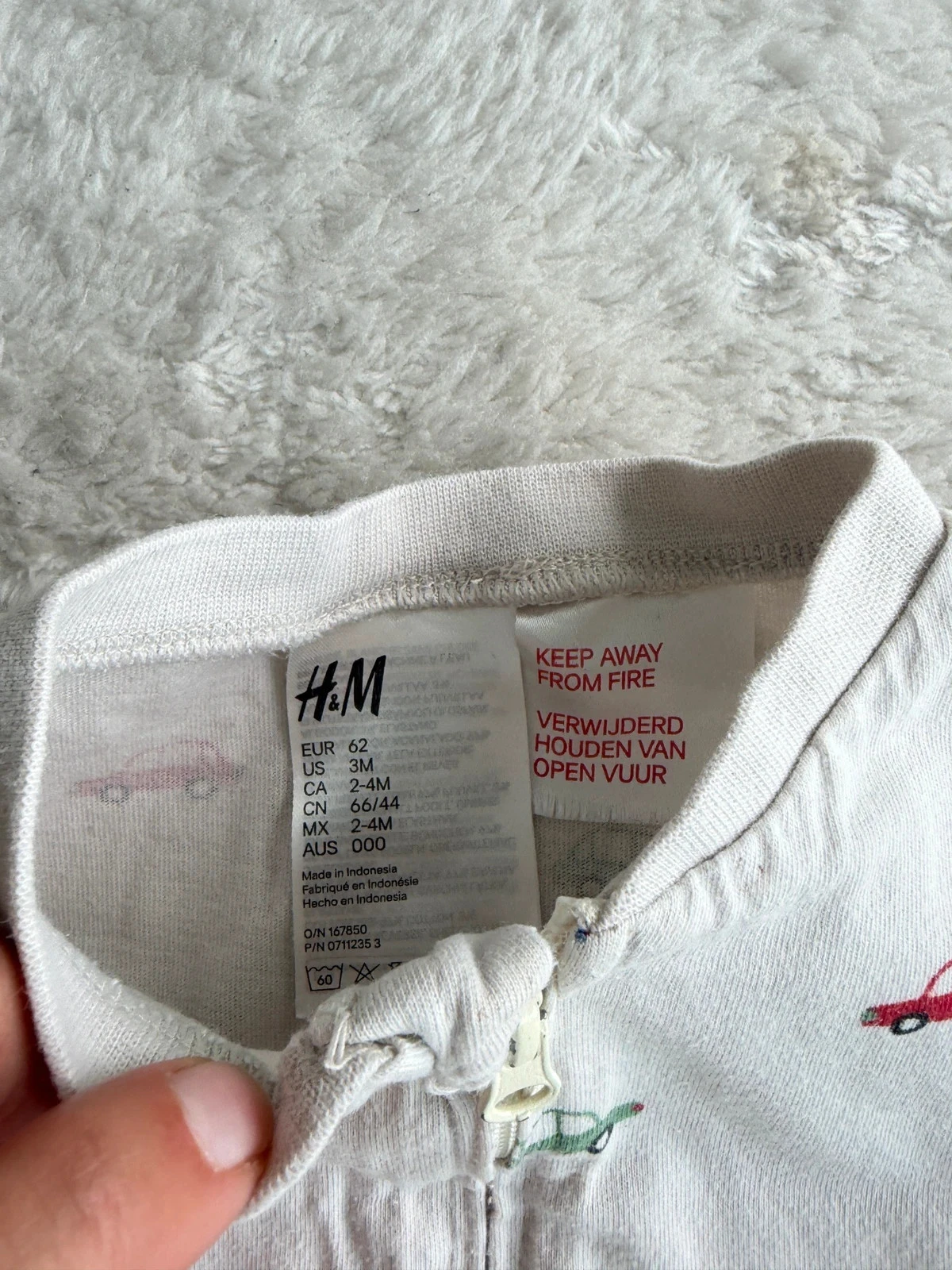 Zip-up car pajamas H&M 62 – photo 2